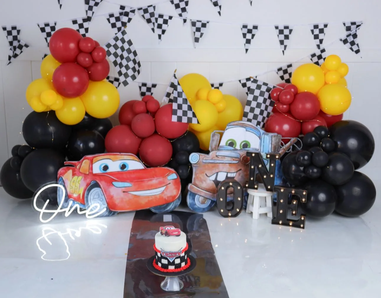 Disney Cars birthday setup
