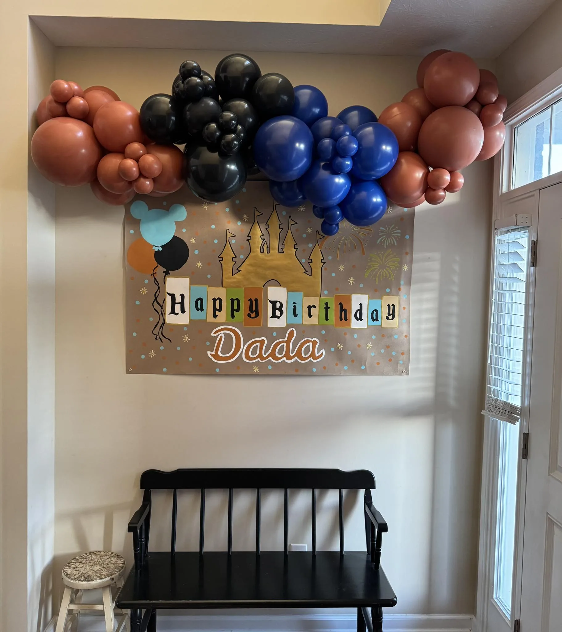 Disney birthday garland