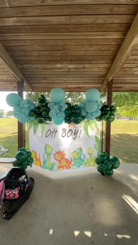 Custom balloon backdrop